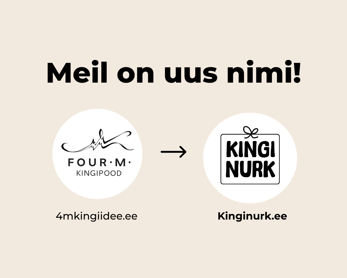     Meil on rõõm teatada, et 4mkingiidee.ee kannab nüüd uut nime → Kinginurk.ee! Uue nimega kaasneb värskendatud logo ja uus veebiaadress, kuid meie senine tege